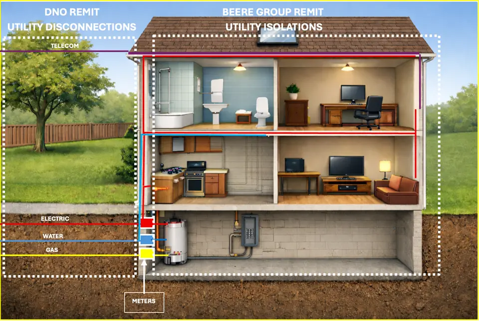 Critical Value of Isolating Utility Services Prior to Demolition